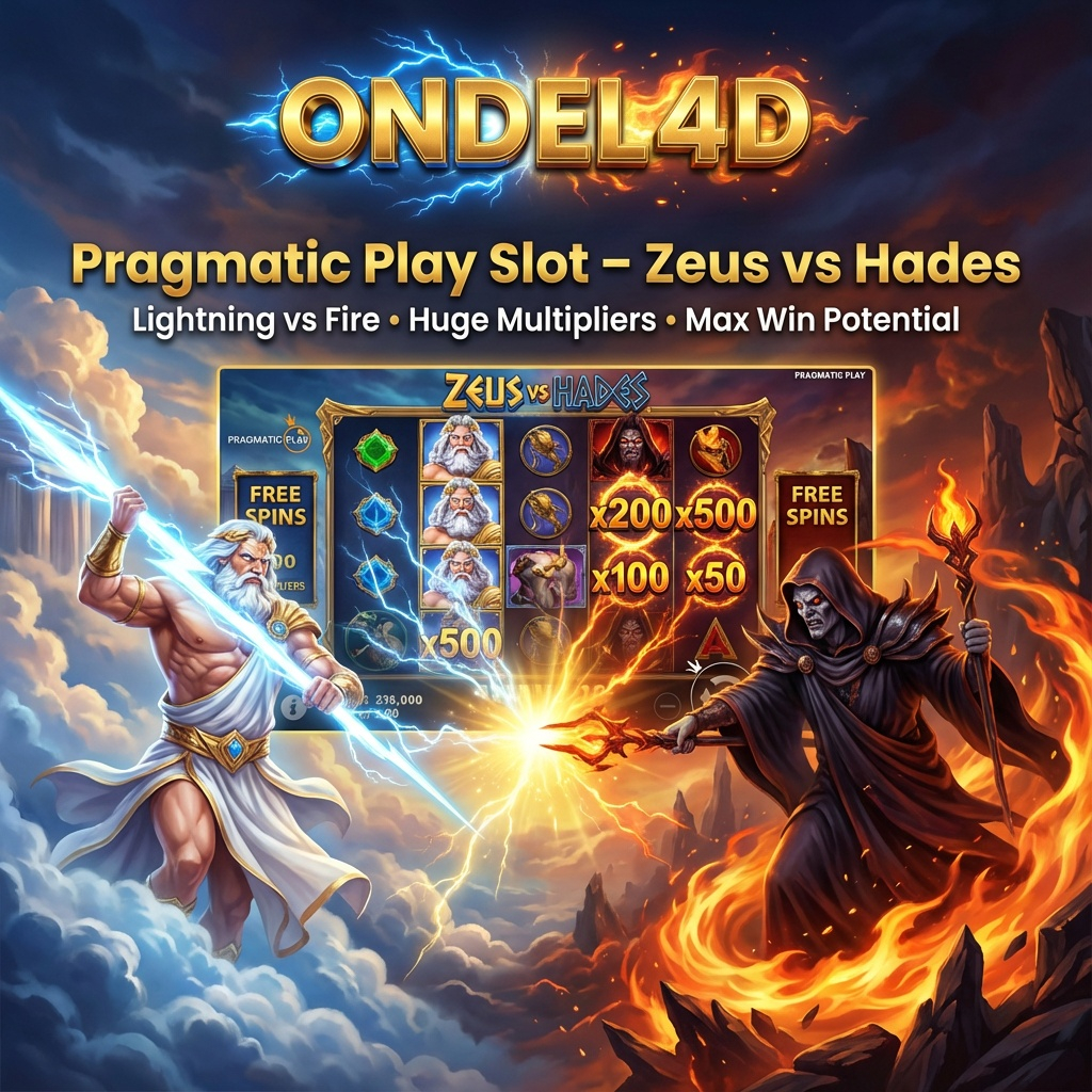 Zeus vs Hades Pragmatic Play di ONDEL4D: Pertarungan Petir dan Api Menuju Maxwin